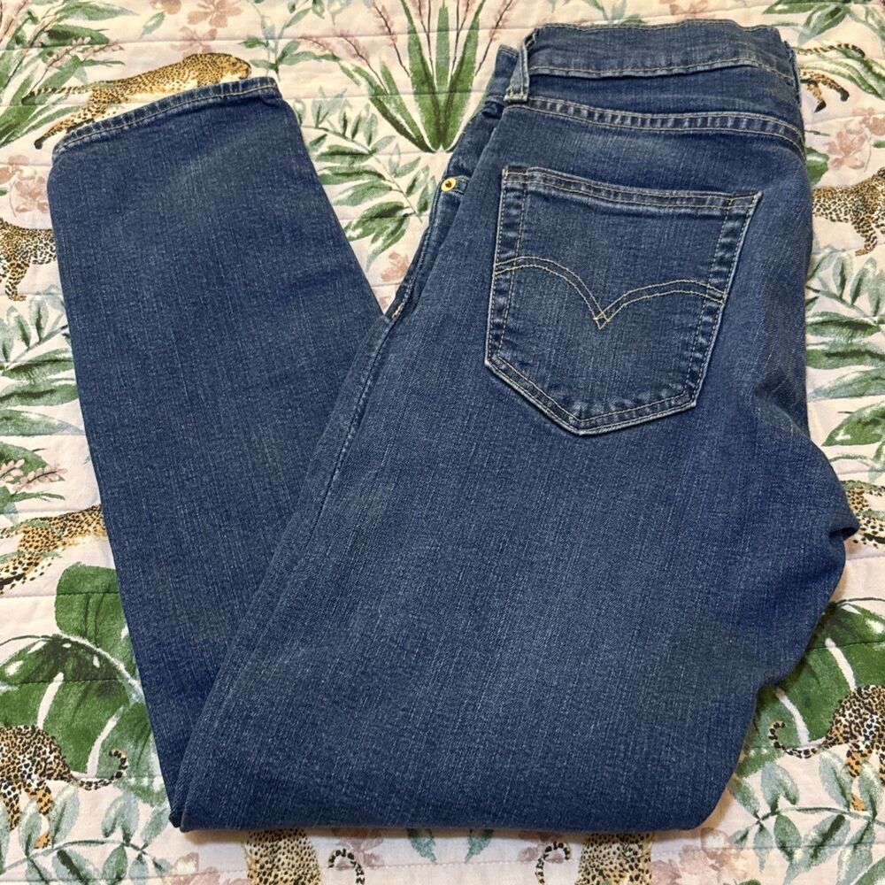 Levi's Premium 512 Slim Taper Jeans Mens 29x30 Dark Wash Blue Denim Pants